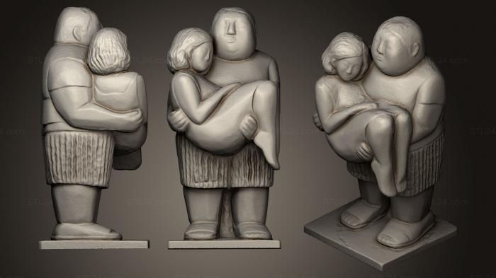 Статуэтки люди (Любовь Синсеро, STKH_0078) 3D модель для ЧПУ станка